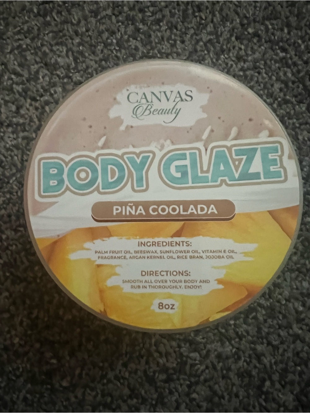 CANVAS Beauty Body Glaze Piña Coolada 8oz (DISCONTINUED) HTF